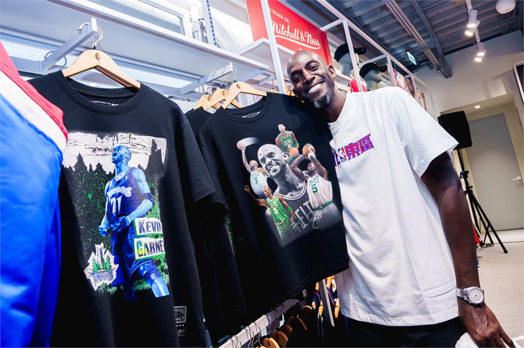 籃球／NBA傳奇「狼王」親臨台北東區　賈奈特展親民去體驗「這項」在地文化