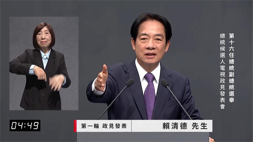 第二場政見會ECFA議題激辯! 賴轟藍:將台灣經濟鎖進中國