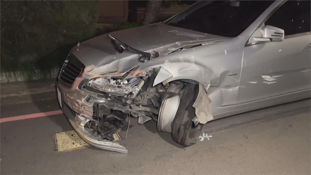 酒駕追撞路邊車輛逃逸 只逃1公里+走路50米就被逮