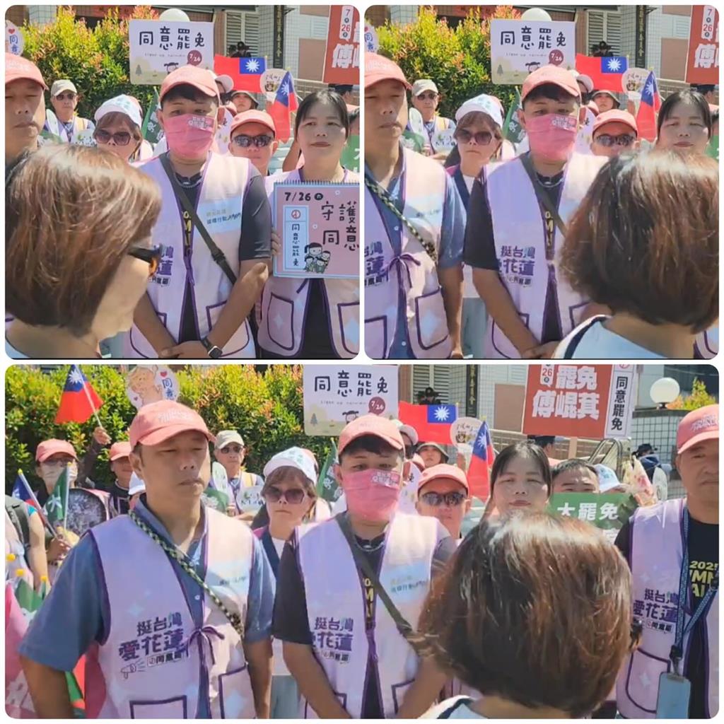 傅崐萁罷免說明會「手板拿反7秒」超尷尬！「慌張跑下樓」畫面曝…罷團喊：要倒了