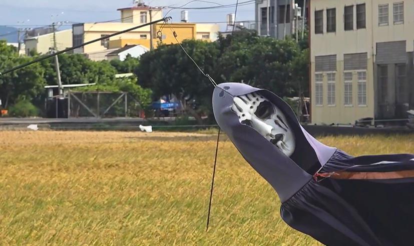 嚇鳥還是嚇人？　　台中「稻草鬼人」爆紅