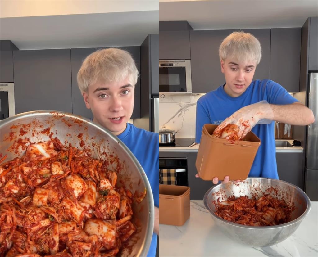 加拿大網紅開箱自製泡菜「當場噴汁」!引發韓國人集體怒火瘋傳「打背圖」