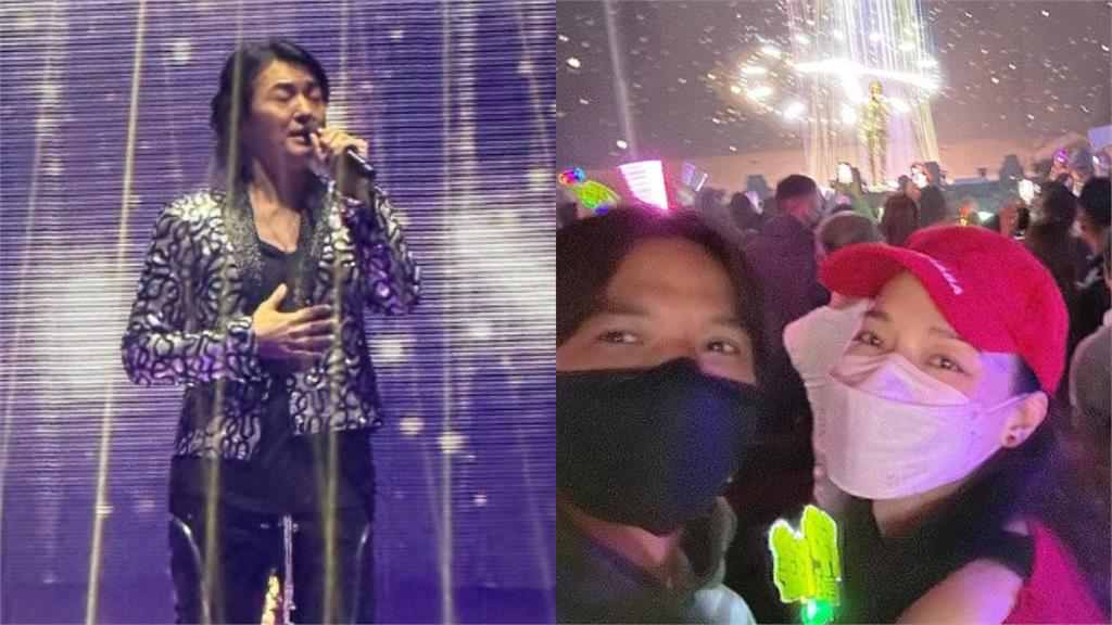 鄭伊健開唱台下驚見「超大咖夫妻檔」!臉貼臉放閃畫面曝光網超嗨