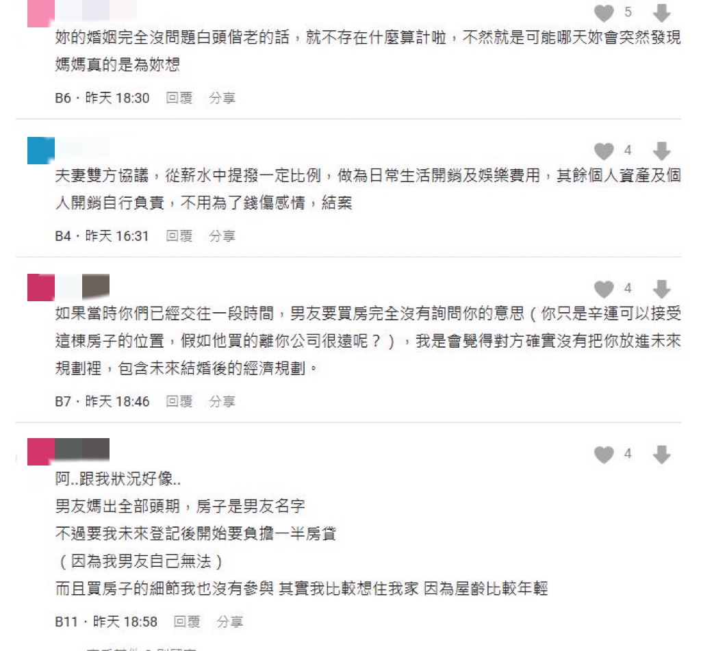 正妹問卦「婚前買房」真有心機?母疑男方算計…網:白頭偕老就沒差