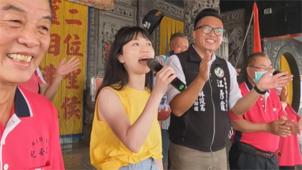 為黨內新人拜票 高嘉瑜化身「行走的放送頭」掃街