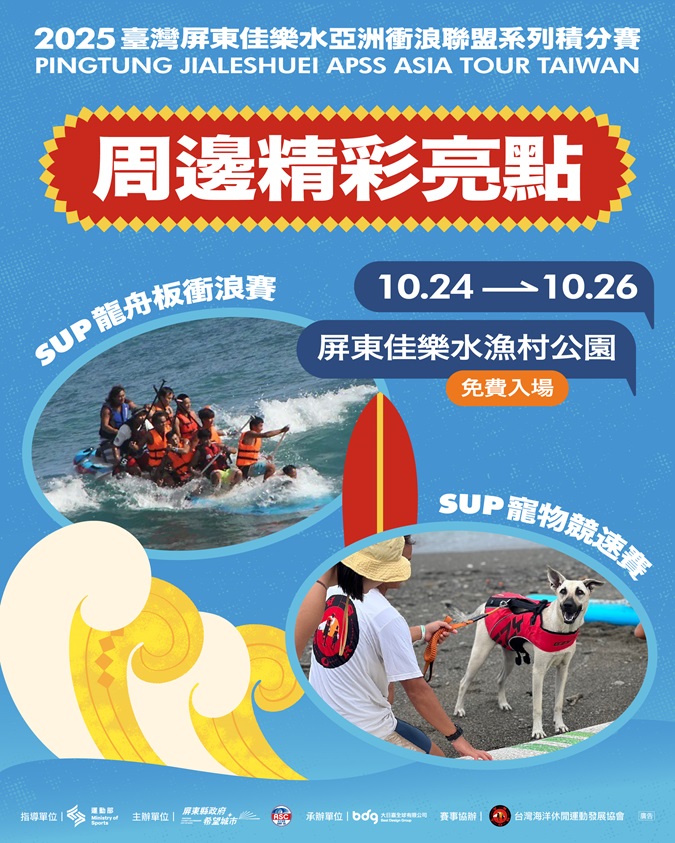 300位好手浪尖對決　亞洲衝浪聯盟系列積分賽屏東佳樂水盛大登場