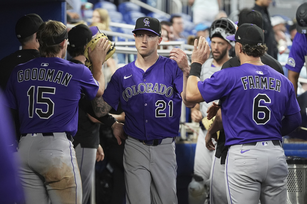 MLB(影)/落磯終於熬出頭! 連3場橫掃馬林魚終結不名譽紀錄