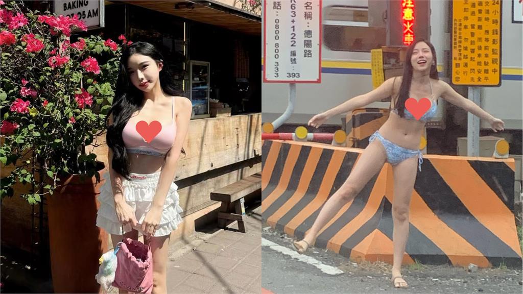 學霸正妹泳池熱舞竟是「平交道女神」!辣穿比基尼「狂晃10秒」險掉出