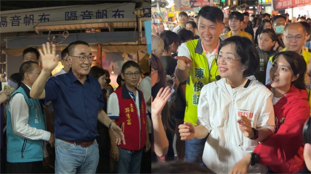 雙十連假拚陸戰！蘇巧慧湳雅夜市拜票　支持者搶合照.握手人氣超夯