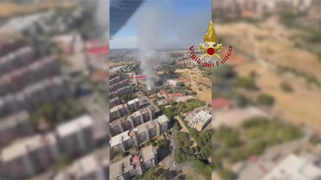 氣體外洩!羅馬加油站爆炸36人傷 運動中心遭整棟炸毀