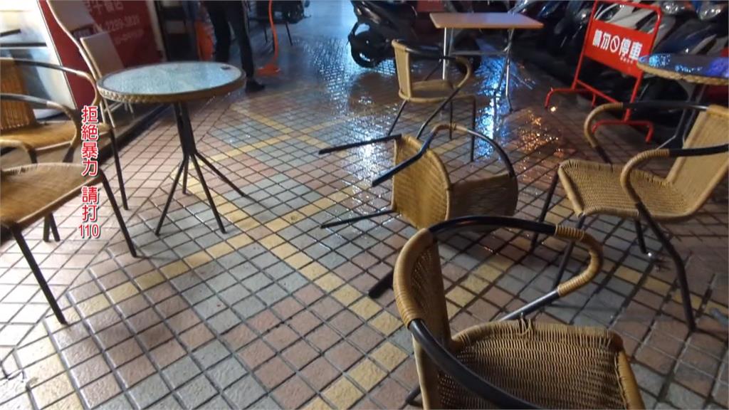強震來沒在怕.. 台中2男口角爆全武行持刀械傷人