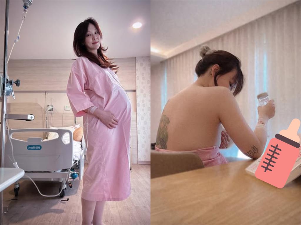 劉雨柔喜迎愛女「小花生」日夜拚奶量 曬「哺乳照」揭驚人食量:她5秒乾完!