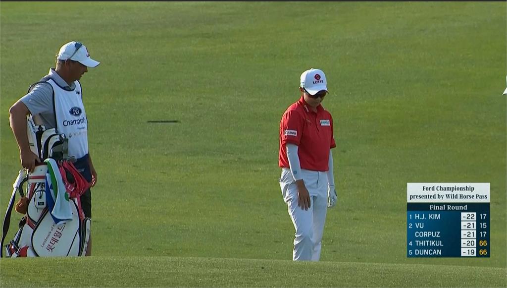 高爾夫(影)/瓢蟲停在小白球上不肯走 為韓將金孝周帶來好兆頭奪LPGA冠軍