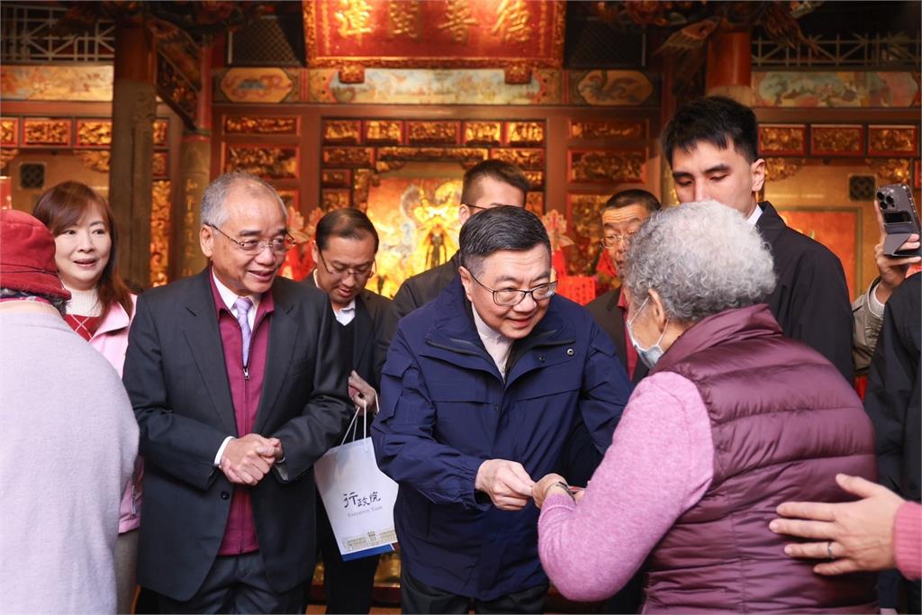 快新聞/初二桃園拜廟 卓榮泰:年後全力促進朝野和諧、重新充飽政府輪胎氣