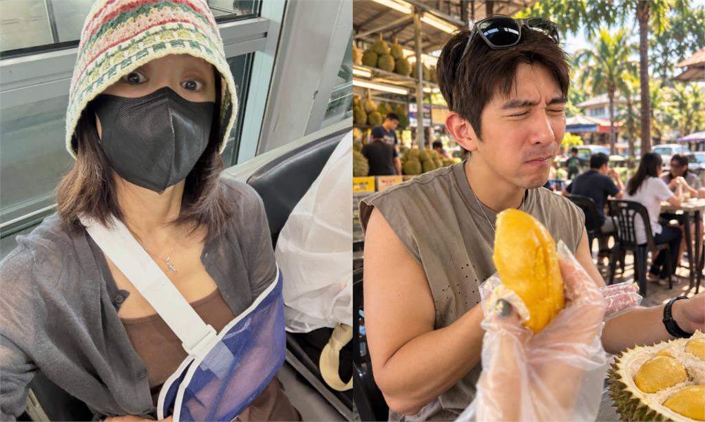 大馬海邊「暗黑比基尼正妹」全是洞！竟是賈靜雯「修杰楷面露難色」全被拍