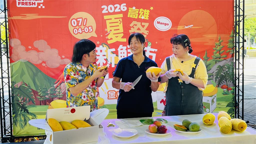 藝人馬國弼同宮美樂　逛市集直播推金煌芒果