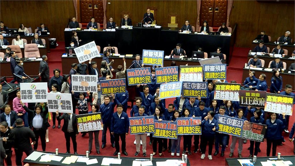 卓揆赴立院施政報告遭藍杯葛7分鐘 傳總預算週四提覆議