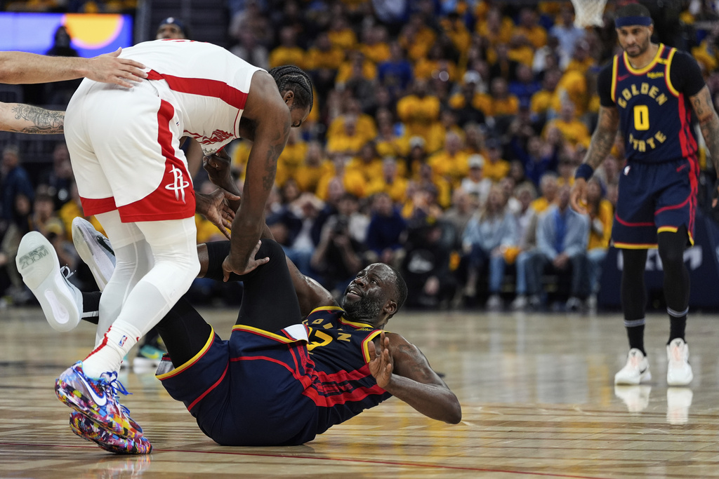 NBA(影)／勇士火箭火爆激戰！上半場「大場面」不斷　柯瑞也被吹T