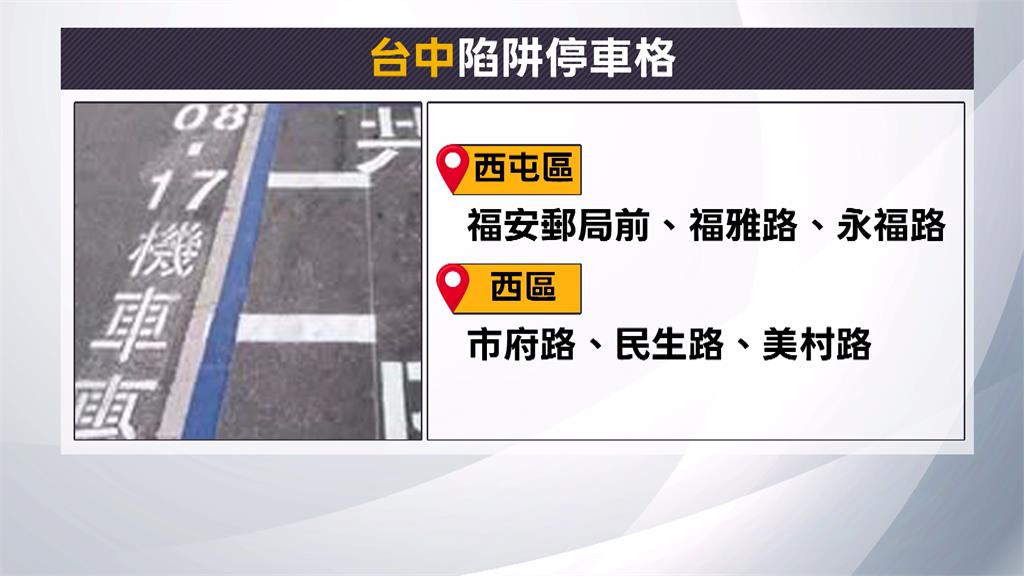 超奇葩！台中赫見「輪班停車格」挨批擾民　汽機車停錯恐收罰單