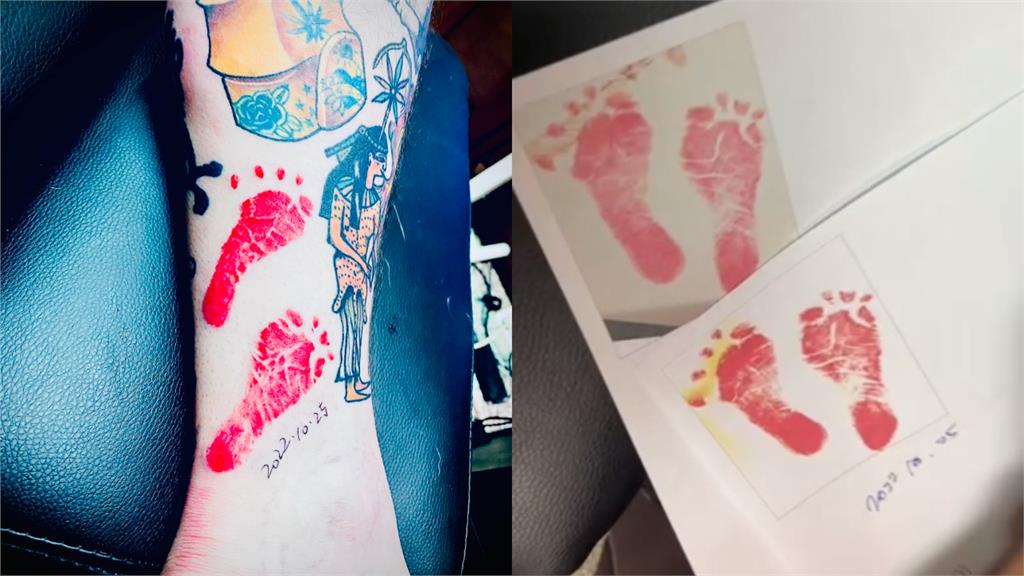 女兒「小腳印」變刺青!謝和弦嗨曬成品:身上還有空間「留給她創作」