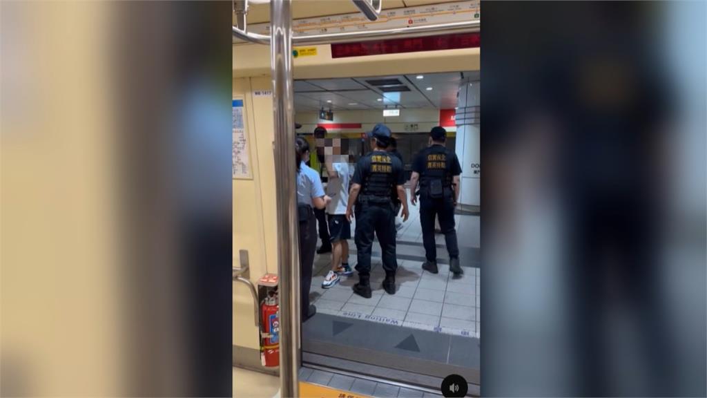 嚼口香糖挨罰！男子大鬧捷運車廂　反嗆站務員「知道我誰嗎」