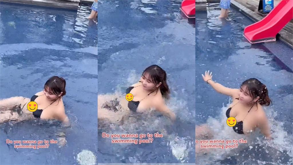 櫻花妹嗨玩滑水道「比基尼整件噴裝」!一起身形狀全穿幫本人認了:放送事故