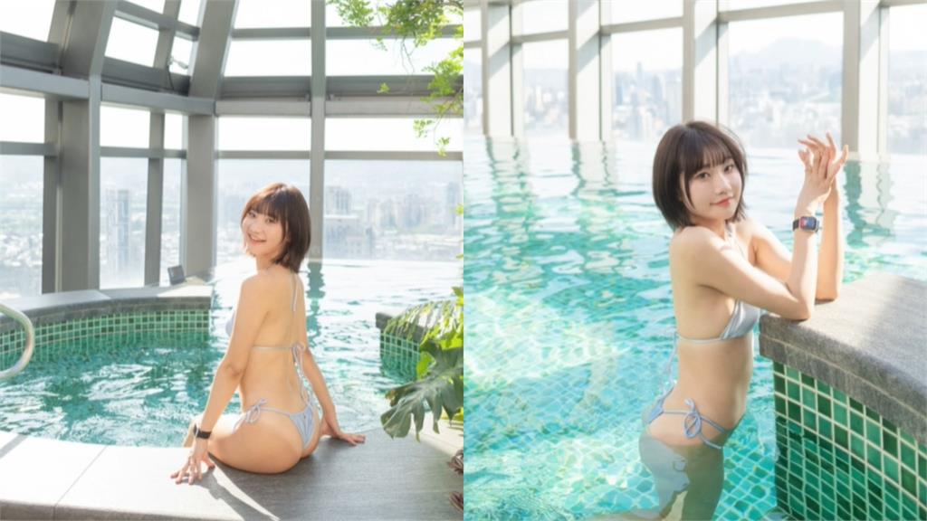 愛莉莎莎路線鬼轉?激薄比基尼「下身綁小丁」驚洩1片黑影…網酸:自信好事