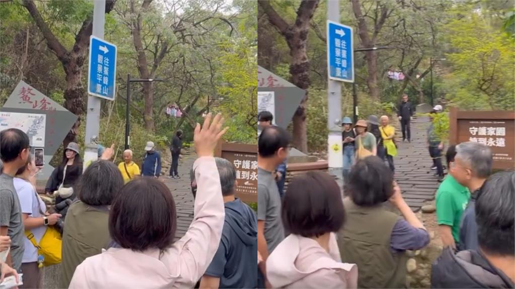 登山界網紅又出巡了!蔡英文「爬山系輔選」何欣純 她驚:頭髮怎都不會亂…