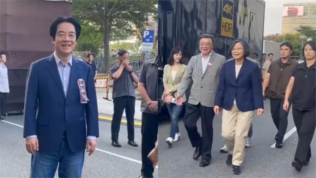 競總人數擠爆「沈伯洋超時狂講」!賴清德後台逆風等蔡英文「霸氣世紀合體」畫面曝光