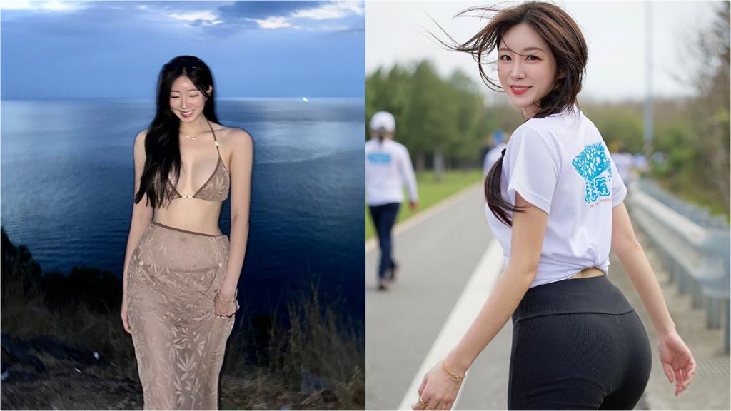 安芝儇海邊辣穿洞洞裝「前後大中空」！下身高開衩炸出「蜜桃大麻糬」畫面曝光