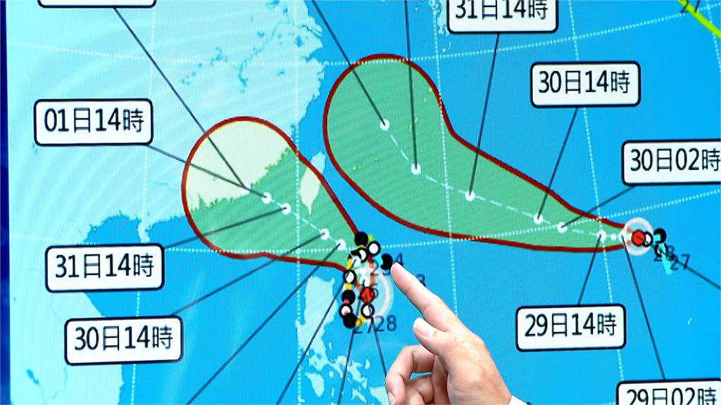 中颱「蘇拉」最快今晚發布海警　颱風「海葵」成形恐釀藤原效應