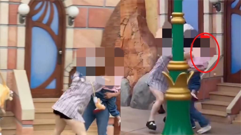上海迪士尼「親子大亂鬥」!兔女暴走「開打女童」走光全被看…網:比動物還瘋