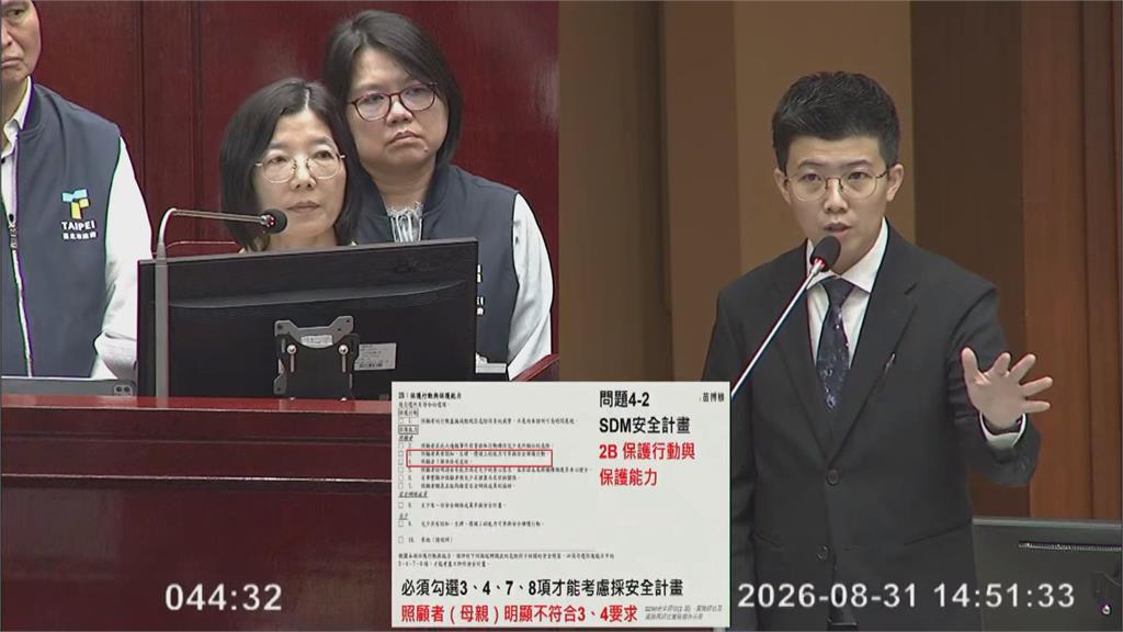 快新聞／北市女童受虐案質詢火爆！社會局長頻插話嗆聲　苗博雅怒批「小孩比你們勇敢」