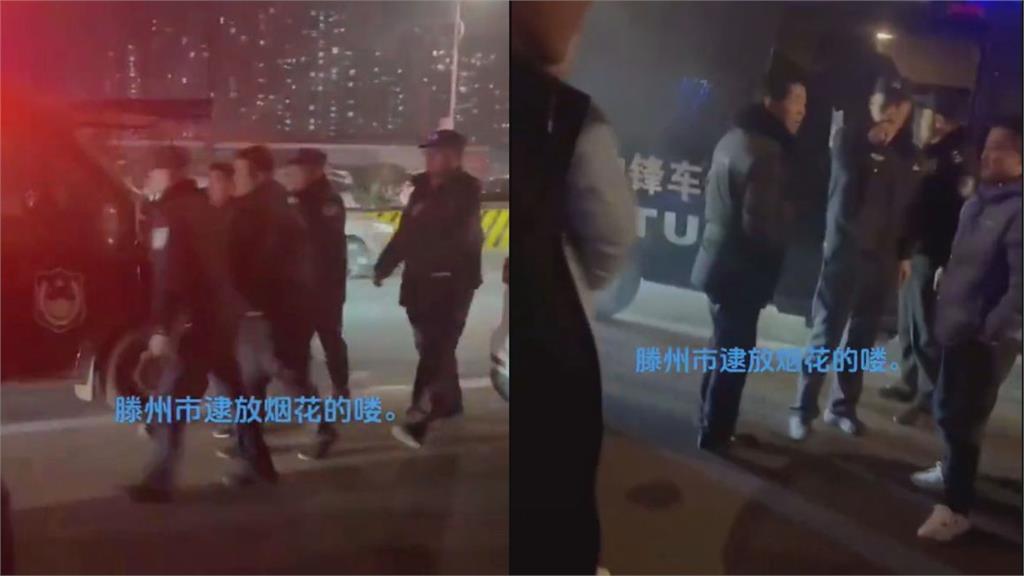 中國男不顧禁令迎接跨年　「路上邊騎車邊放煙花」跟警方開槓