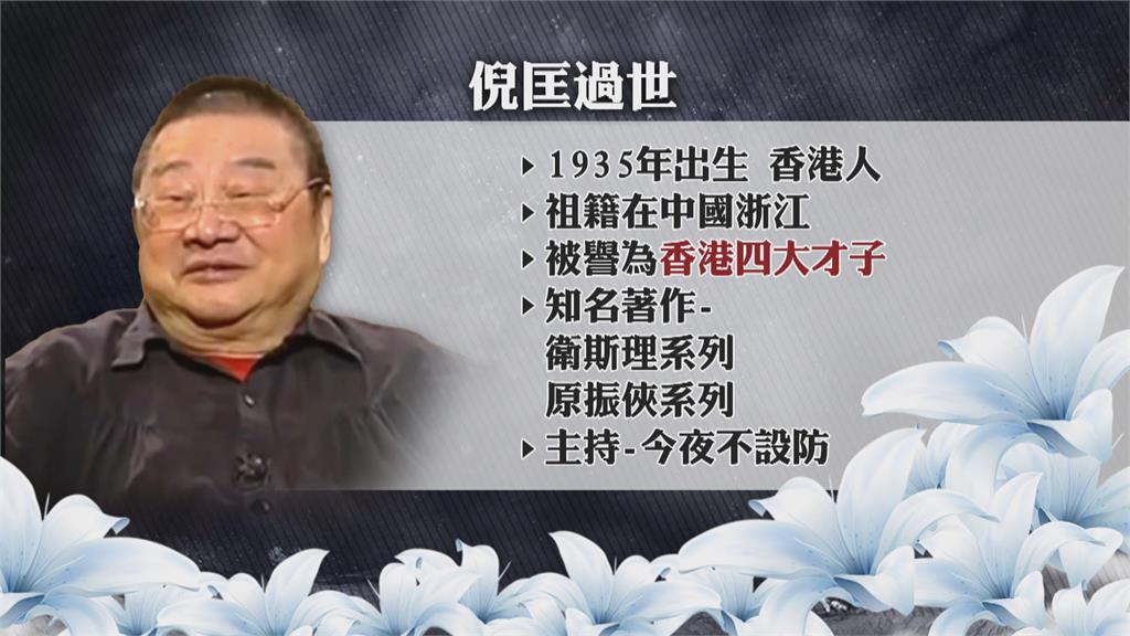 香港四大才子之一 　科幻小說家倪匡逝世享壽87歲