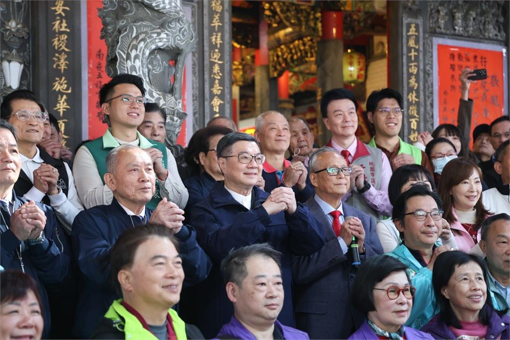 快新聞/初二桃園拜廟 卓榮泰:年後全力促進朝野和諧、重新充飽政府輪胎氣