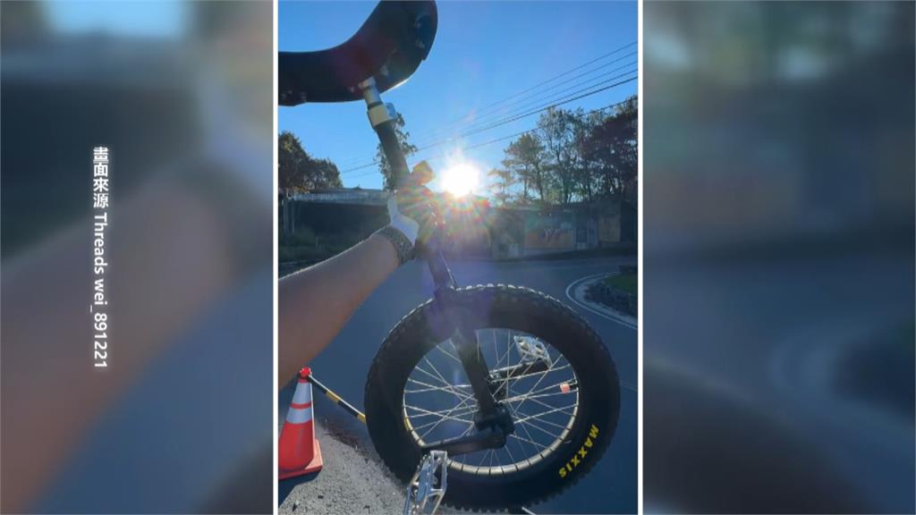 熱血!23歲男子挑戰獨輪車攻上武嶺亭 獲上萬網友讚賞