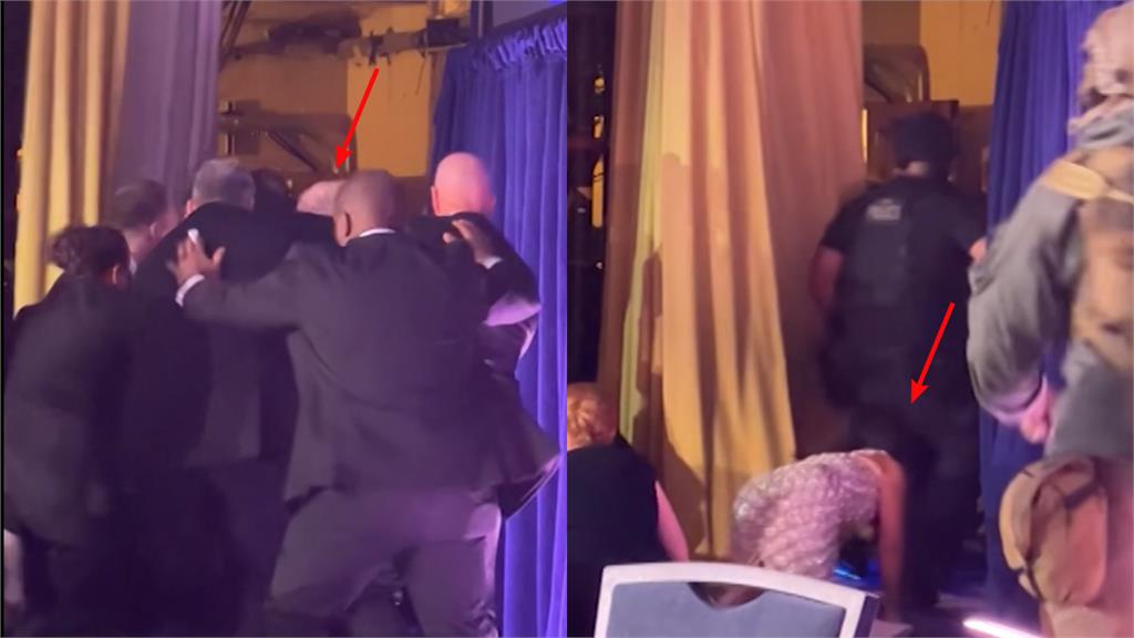 中裔記者手伸向「川普後背」下一秒踉蹌失足！遭網酸「諷刺」：子彈飛來倒很誠實