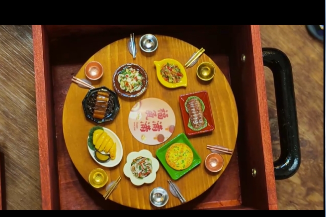 逼真!12倍縮小黏土製作 「指尖把玩」客家年菜