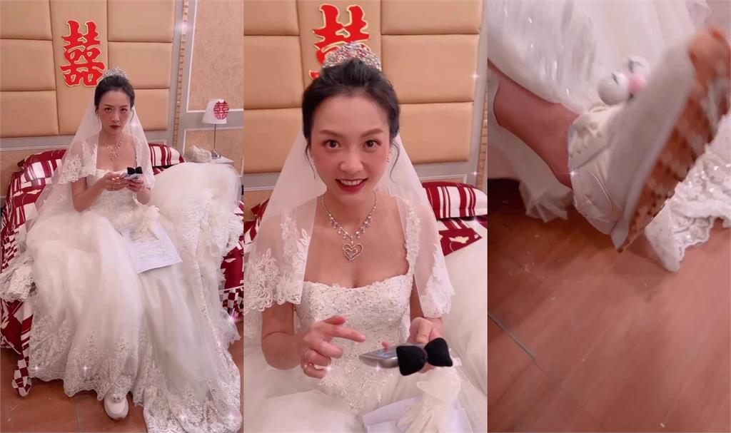 8點檔女神何蓓蓓曬絕美婚紗！超低領口驚洩「神祕陰影」網看傻：嫁給我