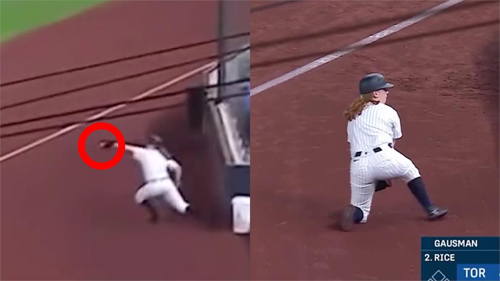 MLB(影)/洋基球僮妹妹超神接殺!藍鳥球星「掌聲停不住」、網回:跟Volpe換