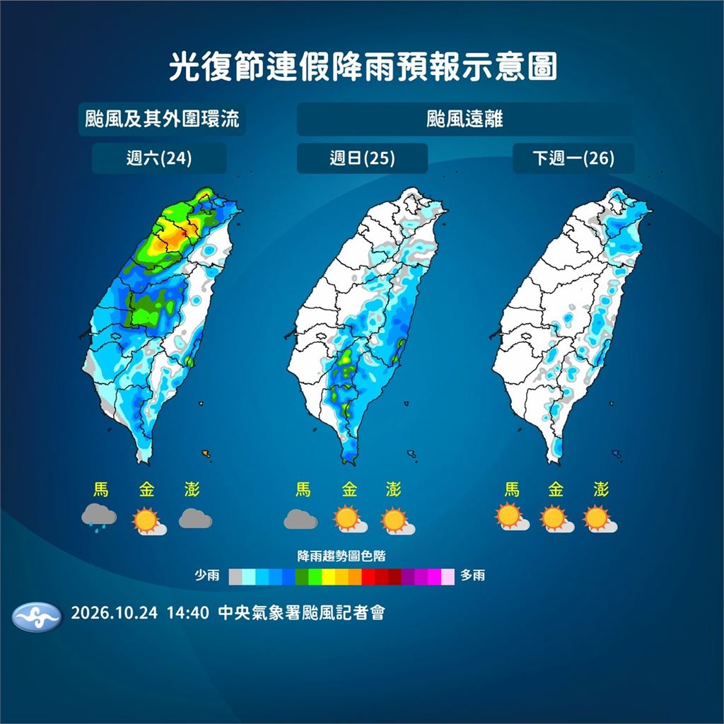 快新聞／輕颱薔琵陸警解除！遠離台灣ING　氣象署曝風雨趨緩時間