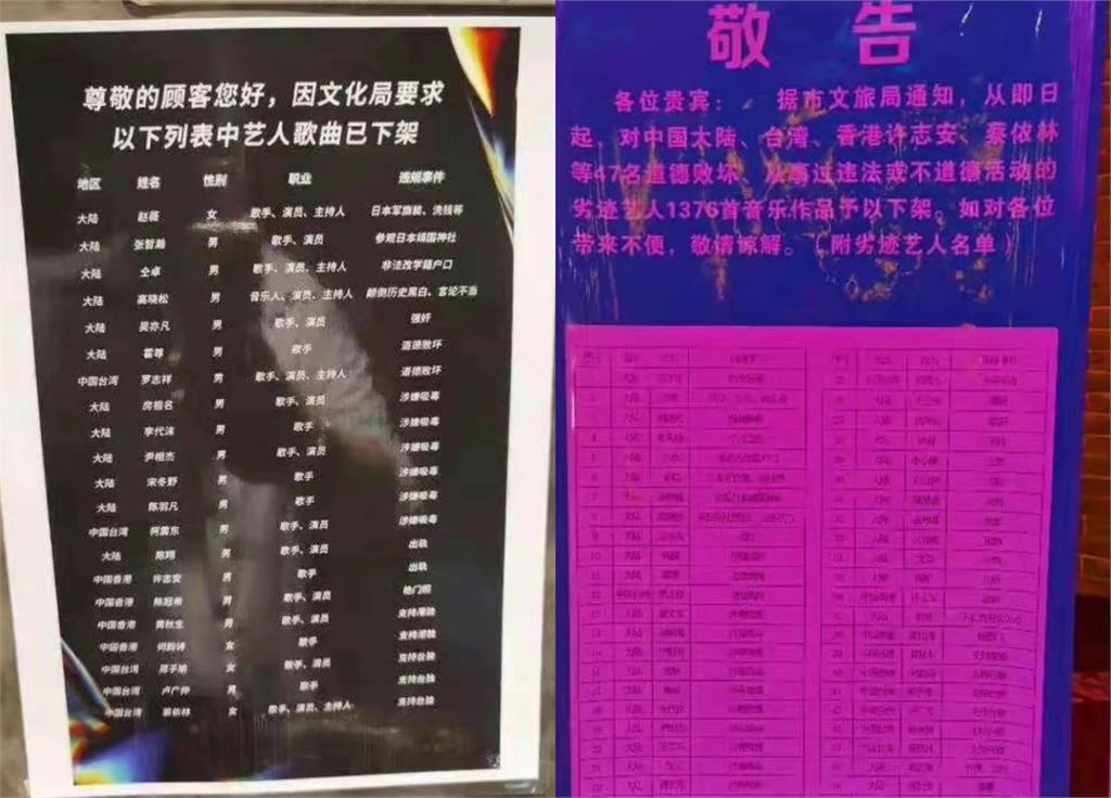 中國瘋傳「KTV封殺公告」歌曲全下架　名單驚見周子瑜、蔡依林