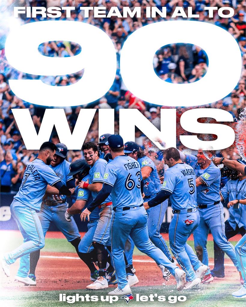 MLB(影)／藍鳥火力甦醒四連敗止步！成為美聯第一支晉級季後賽球隊