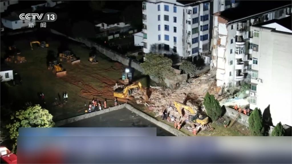 中國江西藥廠宿舍驚傳坍塌　漏夜搜出4具遺體