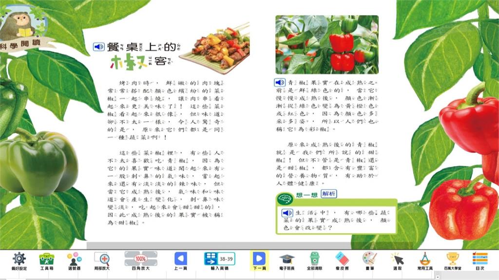 中國用語滲透？　教科書教科書出現「菜椒」