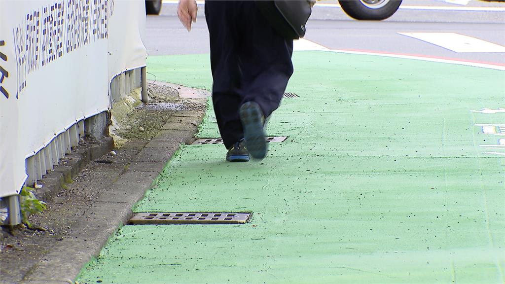 標線型人行道亂象多 汽機車無視標線「撈過界」