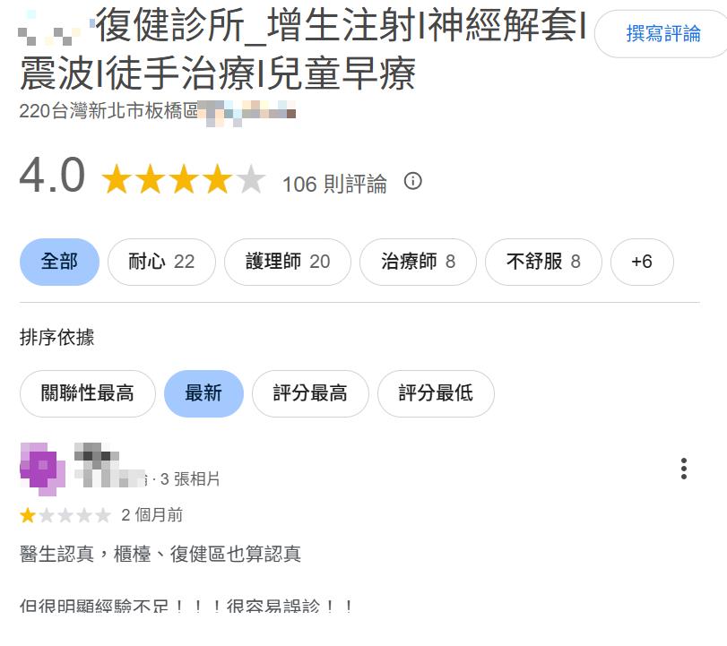 快新聞／語言治療師侵犯多名男童！新北板橋復健診所刪光評論　臉書限制留言
