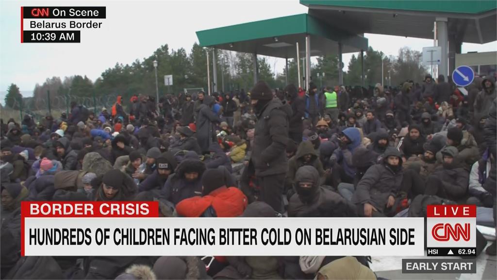 白俄、波蘭邊界非法移民集結　不少孩童、嬰兒令人憂心
