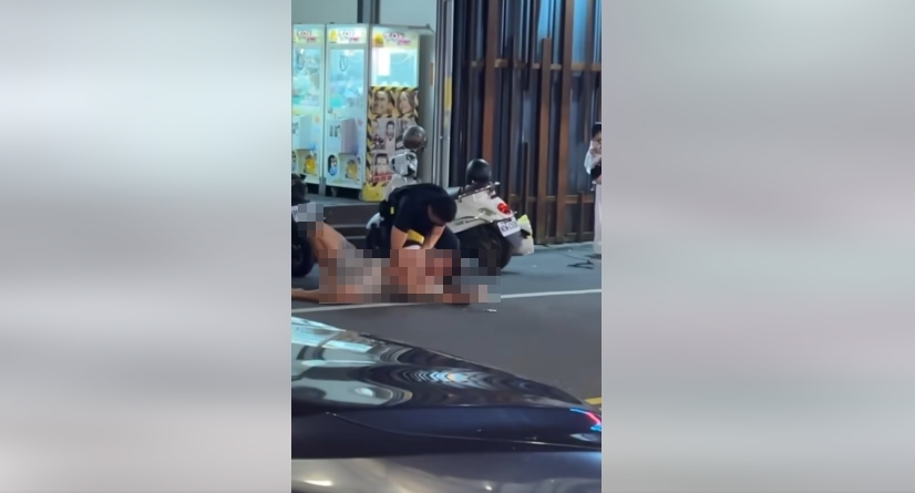 南投埔里鎮深夜不平靜　酒醉男大鬧街頭　遭警過肩摔制伏